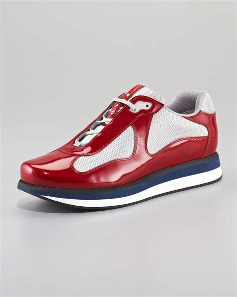 fake red prada sneakers|red prada tennis shoes.